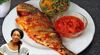 'Video thumbnail for Easy Tasty OVEN GRILLED(roasted) FISH with Veggie sauce'